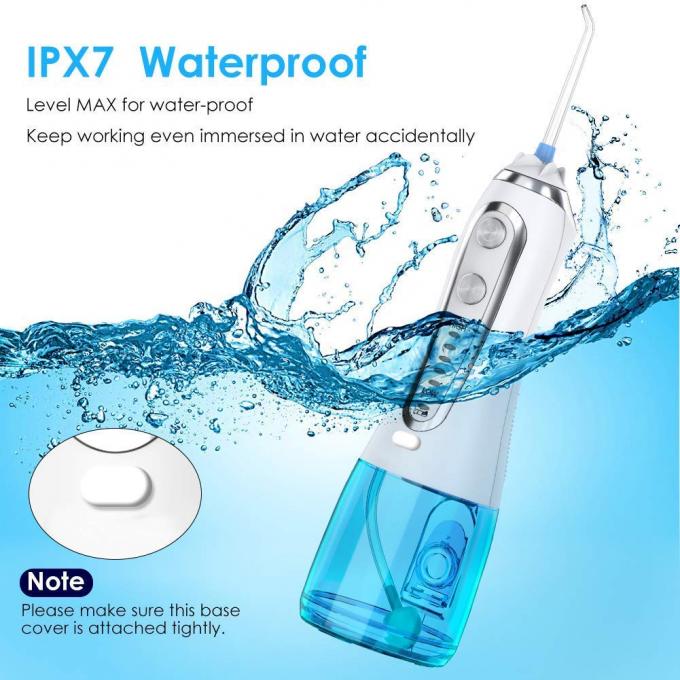 Ασύρματα δόντια Flosser νερού καθαρότερο, φορητό οδοντικό προφορικό Irrigator 5 τρόποι, 6 άκρες αντικατάστασης, IPX7 αδιάβροχο